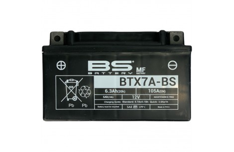 BATERIA BTX7A / YTX7A / HTX7A BS ACIDO BS BATTERY