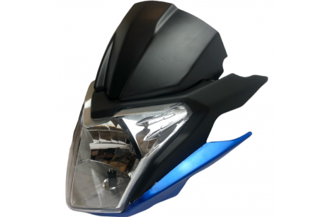 FOCO DELANTERO CON MASCARA YAMAHA YBR 125 - Z AZUL FOCO DELANTERO CON MASCARA YAMAHA YBR 125 - Z AZUL