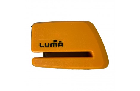 CANDADO DISCO LUMA GRANDE NARANJA 6MM