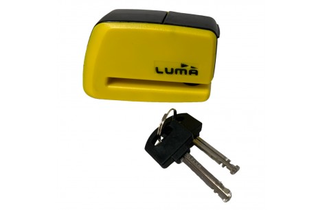 CANDADO DISCO LUMA GRANDE AMARILLO 6MM CANDADO DISCO LUMA GRANDE AMARILLO 6MM