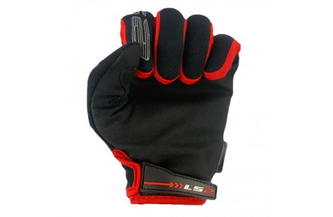 GUANTES LS2 SKYFALL NEGRO ROJO L GUANTES LS2 SKYFALL NEGRO ROJO L