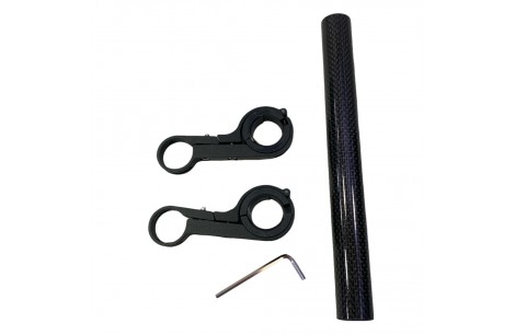 ADAPTADOR PARA MANUBRIO NEGRO CROMADO HQ