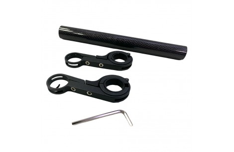 ADAPTADOR PARA MANUBRIO NEGRO CROMADO HQ