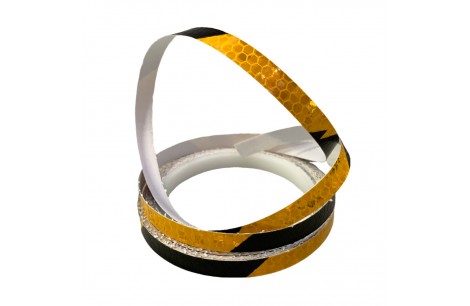 CINTA REFLECTANTE 8MTS NEGRO