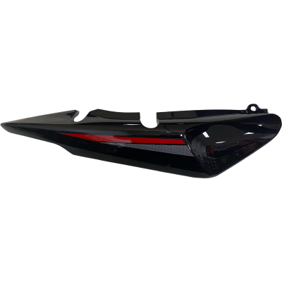 TAPAS LATERALES TRASERAS CG 150 NEGRO / ROJO MOTORRAD