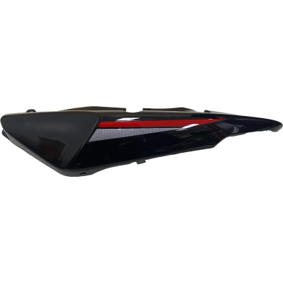 TAPAS LATERALES TRASERAS CG 150 NEGRO / ROJO MOTORRAD