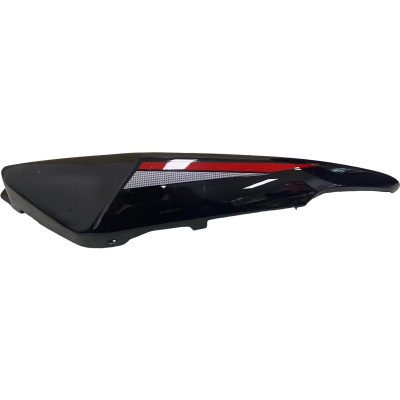 TAPAS LATERALES TRASERAS CG 150 NEGRO / ROJO MOTORRAD