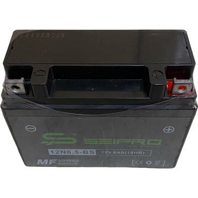 BATERIA 12N6.5 / BTX6.5 / YTX6.5L ACTIVADA SEIPRO BATTERY BATERIA 12N6.5 / BTX6.5 / YTX6.5L ACTIVADA SEIPRO BATTERY