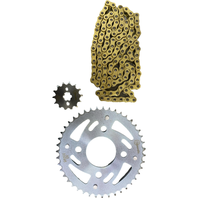 KIT TRANSMISION FZ 25 / FAZER 250 46D 14D ORING DORADA CASSARELLA