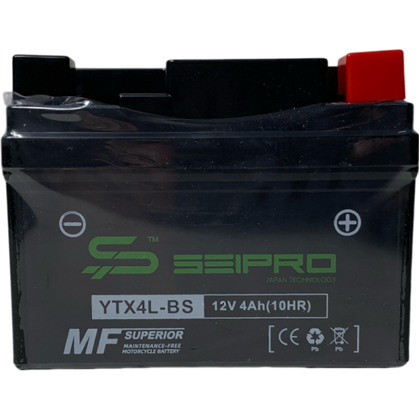 BATERIA YTX4L-BS / BTX4L / HTX4L ACTIVADA SEIPRO BATTERY