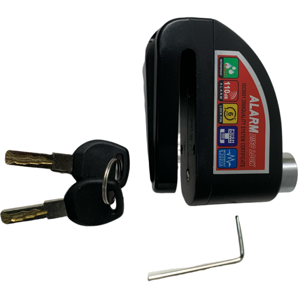 CANDADO ALARMA NEGRO HQ