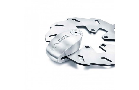 CANDADO DISCO ZD10S ALARMA INOX GRIS