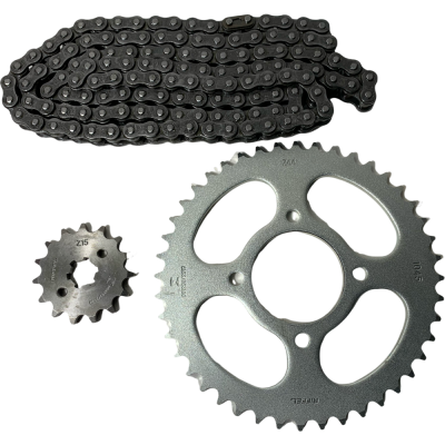 KIT TRANSMISION DR 160 15Z 44T HAOJUE RIFFEL KIT TRANSMISION DR 160 15Z 44T HAOJUE RIFFEL