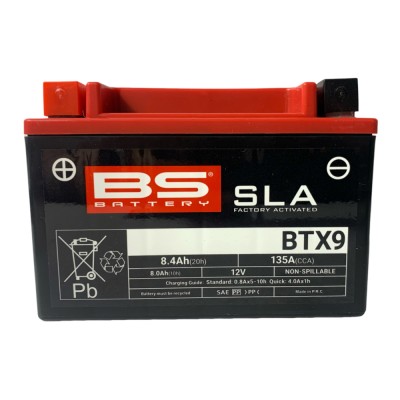 BATERIA BTX9 / YTX9A ACTIVADA BS BATTERY