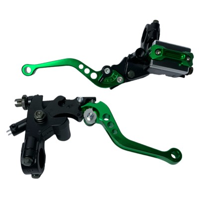 SET MANILLAS REGULABLES FRENO / EMBRAGUE UNIVERSALES DEPORTIVAS VERDE