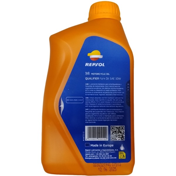 ACEITE TELESCOPICA FORK OIL 10W 1LT REPSOL