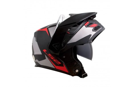 CASCO LS2 FF324 METRO EVO SUB NEGRO GRIS ROJO CASCO LS2 FF324 METRO EVO SUB NEGRO GRIS ROJO