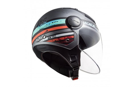 CASCO OF562 AIRFLOW LS2 RONNIE SILVER AZUL MATTE CASCO OF562 AIRFLOW LS2 RONNIE SILVER AZUL MATTE